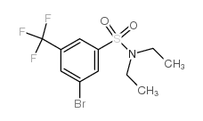 N,N-二乙基-3-溴-5-三氟甲基苯磺酰胺结构式