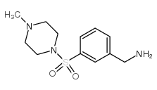 3-(4-甲基哌嗪-1-磺酰基)苄胺结构式