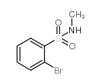 2-溴-N-甲基苯磺酰胺结构式