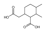 (2-carboxy-3,4-dimethyl-cyclohexyl)-acetic acid Structure