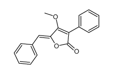 4-methoxy-3-phenyl-5-(phenylmethylene)furan-2(5H)-one结构式