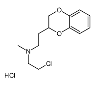 2-chloroethyl-[2-(2,3-dihydro-1,4-benzodioxin-3-yl)ethyl]-methylazanium,chloride Structure