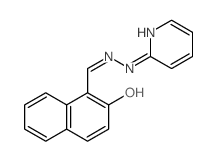 1-Naphthalenecarboxaldehyde,2-hydroxy-, 2-(2-pyridinyl)hydrazone Structure