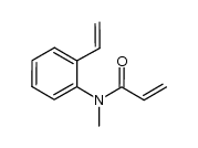 N-methyl-N-(2-vinylphenyl)acrylamide结构式