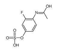 (4-acetamido-3-fluorophenyl) hydrogen sulfate结构式
