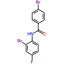 4-Bromo-N-(2-bromo-4-fluorophenyl)benzamide Structure