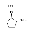 (1R,2R)-2-bromocyclopentanamine hydrochloride Structure