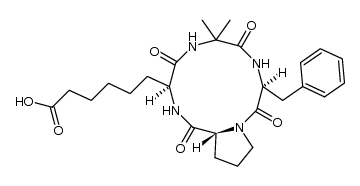 cyclo(-L-Asu-Aib-L-Phe-D-Pro-) Structure