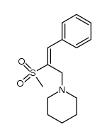 1-(1-piperidinyl)-2-(methylsulfonyl)-3-phenyl-2-propene结构式