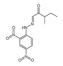 (1E)-1-[(2,4-dinitrophenyl)hydrazinylidene]-3-methylpentan-2-one结构式