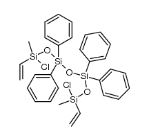 1,7-dichloro-1,7-dimethyl-1,7-divinyl-3,3,5,5-tetraphenyltetrasiloxane结构式
