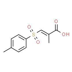 (2E)-2-Methyl-3-[(4-methylphenyl)sulfonyl]acrylic acid Structure