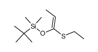 tert-Butyl-((E)-1-ethylsulfanyl-propenyloxy)-dimethyl-silane结构式