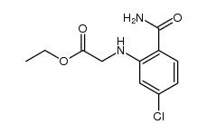 ethyl N-(2-carbamoyl-5-chlorophenyl)aminoacetate Structure