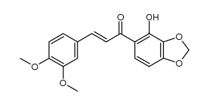 2'-hydroxy-3',4'-methylenedioxy-3,4-dimethoxychalcone Structure