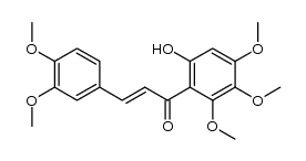 6'-Hydroxy-3,4,2',3',4'-pentamethoxychalcone Structure