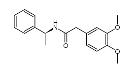 (S)-(+)-2-(3,4-dimethoxyphenyl)-N-(1-phenylethyl)acetamide结构式