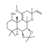 (1S,6S,11S,12S,2R,16R)-14-methoxy-1,4,4,8,8,12,16-heptamethyl-3,5,17-trioxa-16-vinyltetracyclo[11.4.0.02,607,12]heptadec-13-en-11-ol Structure