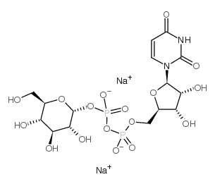 尿苷-5'-二磷酸葡萄糖,二钠盐结构式