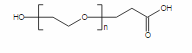 O-(2-羧乙基)聚乙二醇结构式