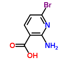 2-氨基-6-溴烟酸结构式