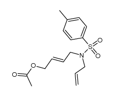 (E)-4-(N-allyl-4-methylphenylsulfonamido)but-2-en-1-yl acetate Structure
