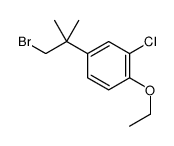 4-(1-bromo-2-methylpropan-2-yl)-2-chloro-1-ethoxybenzene结构式