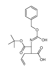 赤式-N-苄氧羰基-3-烯丙基-L-天冬氨酸 1-叔丁酯结构式