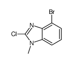 4-溴-2-氯-1-甲基-1H-苯并[d]咪唑结构式