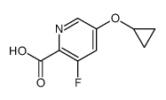 5-cyclopropyloxy-3-fluoropyridine-2-carboxylic acid结构式