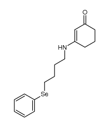 3-((4-(phenylselanyl)butyl)amino)cyclohex-2-enone结构式