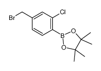 4-溴甲基-2-氯-硼酸频那醇酯结构式