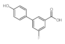 4-(3-羧基-5-氟苯基)苯酚结构式