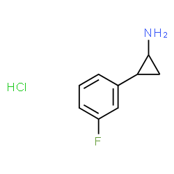 2-(3-氟苯基)环丙烷-1-胺盐酸盐结构式