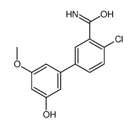 2-chloro-5-(3-hydroxy-5-methoxyphenyl)benzamide Structure