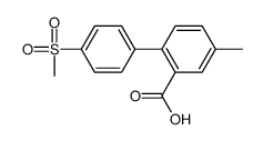 5-methyl-2-(4-methylsulfonylphenyl)benzoic acid Structure
