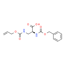 N-[苄氧羰基]-3-[[(2-丙烯-1-基氧基)羰基]氨基]-L-丙氨酸结构式