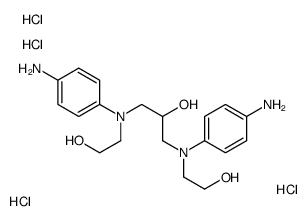 羟丙基双(N-羟乙基-P-苯二胺) HCL结构式
