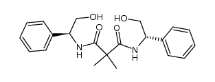 N1,N3-bis((S)-2-hydroxy-1-phenylethyl)-2,2-dimethylmalonamide结构式