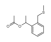 1-[2-(Methylthiomethyl)phenyl]ethyl Acetate Structure