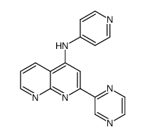 (2-pyrazin-2-yl-[1,8]naphthyridin-4-yl)-pyridin-4-yl-amine Structure