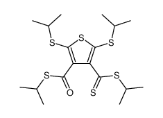 S-isopropyl 2,5-bis(isopropylthio)-4-(isopropylthio)thiocarbonyl-3-carbothioate Structure