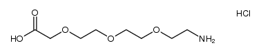 {2-[2-(2-amino-ethoxy)-ethoxy]-ethoxy}-acetic acid hydrochloride Structure