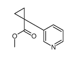 METHYL 1-(PYRIDIN-3-YL)CYCLOPROPANECARBOXYLATE结构式