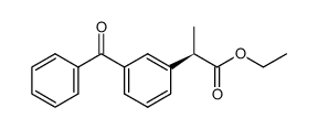 (R)-(-)-2-(3-benzoylphenyl)propionic acid ethyl ester Structure