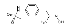 N'-hydroxy-2-{4-[(methylsulfonyl)amino]phenyl}ethanimidamide Structure