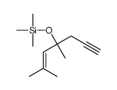 4,6-dimethylhept-5-en-1-yn-4-yloxy(trimethyl)silane结构式