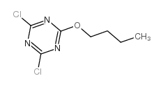 2-正丁氧基-4,6-二氯-1,3,5-三嗪结构式