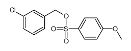 (3-chlorophenyl)methyl 4-methoxybenzenesulfonate Structure