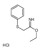 ethyl 2-phenylsulfanylethanimidate,hydrochloride结构式